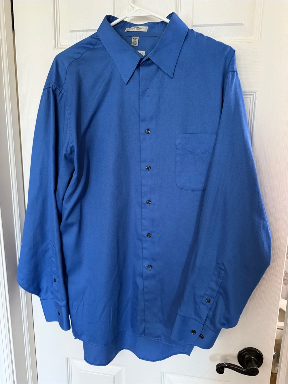 Geoffrey Beene Royal Blue Long-Sleeve Dress Shirt
